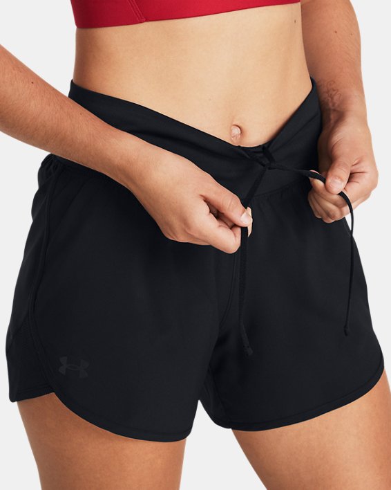 Women's UA Fly-By Elite 5" Shorts in Black image number 4
